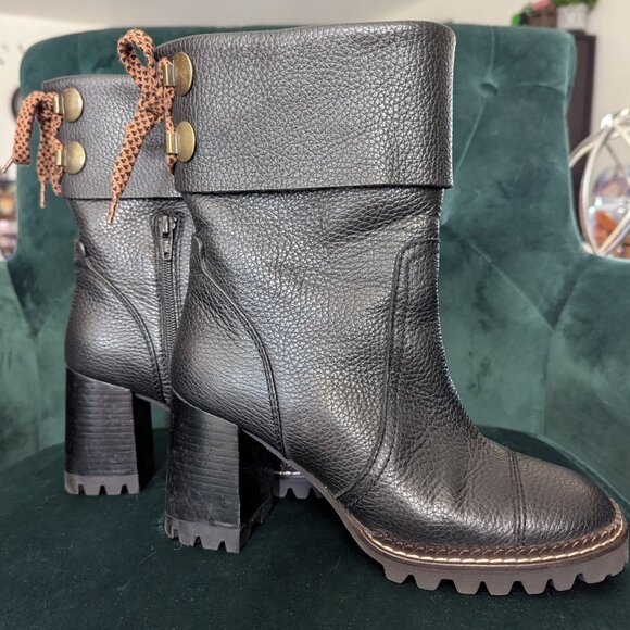 SEE BY CHLOÉ ankle boots in black EU37 US6.5 like new - Picture 3 of 10